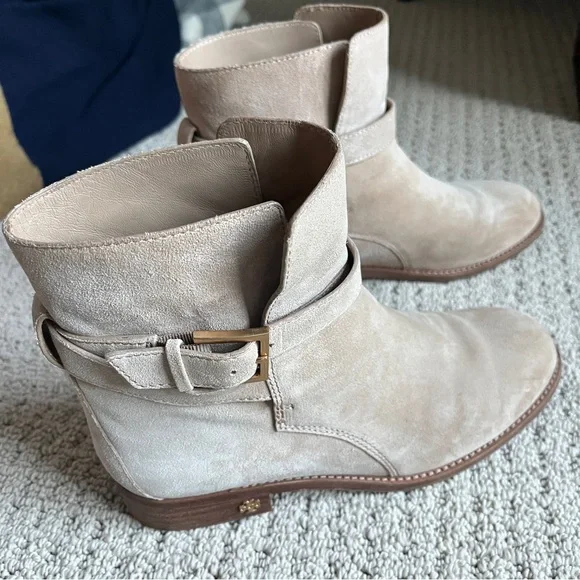 Tory Burch Tan Suede Leather Boots - Picture 5 of 8